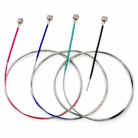 Violin Strings Set for E A D G Replacement – 4-Piece Steel Core Strings with Nickel Silver Winding for Practice and Performance
