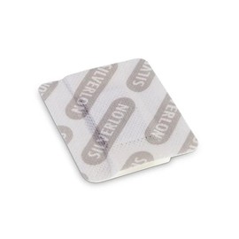 Silverlon Island Wound Dressings - Multi-Layer, Sterile, Non-Adherent - Silver-Plated Dressings for Wound Care and Injuries - 2" x 3" (1" x 2" pad), 5 Pack