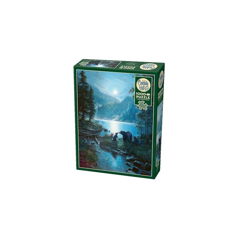 Cobble Hill 1000 Piece Puzzle - Bear Night - Sample