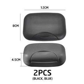 2 Pieces Soap Dish With Lock, Creative Soap Dish, Portable Soap Dish, Waterproof Soap Dish, Sea Leak-Proof Soap Dish