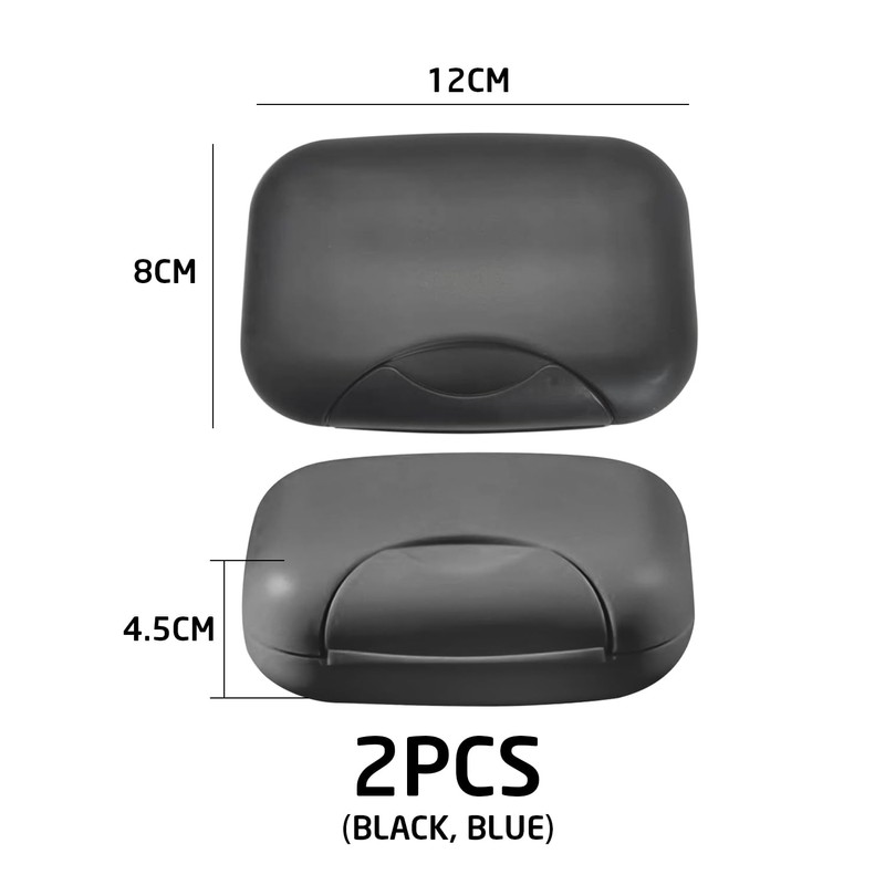 2 Pieces Soap Dish With Lock, Creative Soap Dish, Portable