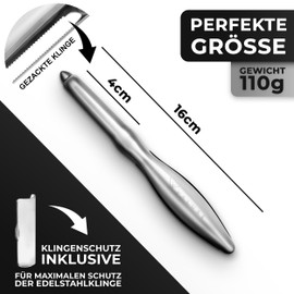 VALUXE® Peeler with Sharp Stainless Steel Blade Serrated & Non-Slip Handle - Handy I Vegetable Peeler for Precise Peeling - Innovative Potato Peeler, Asparagus Peeler, Universal Peeler