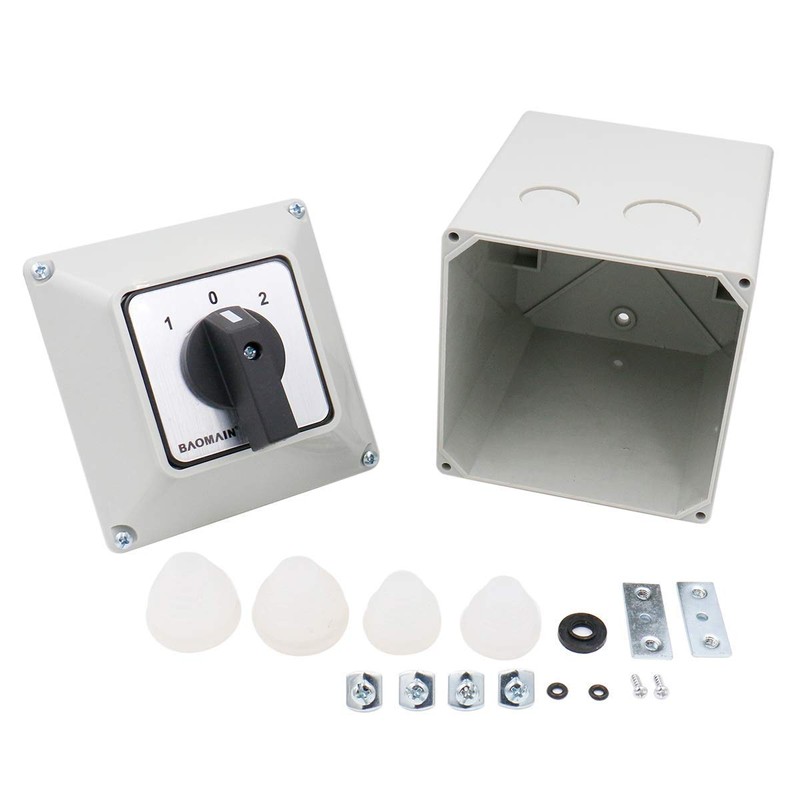 Baomain Universal Rotary Changeover Switch LW28-32/D202.2D with Master Switch Exterior