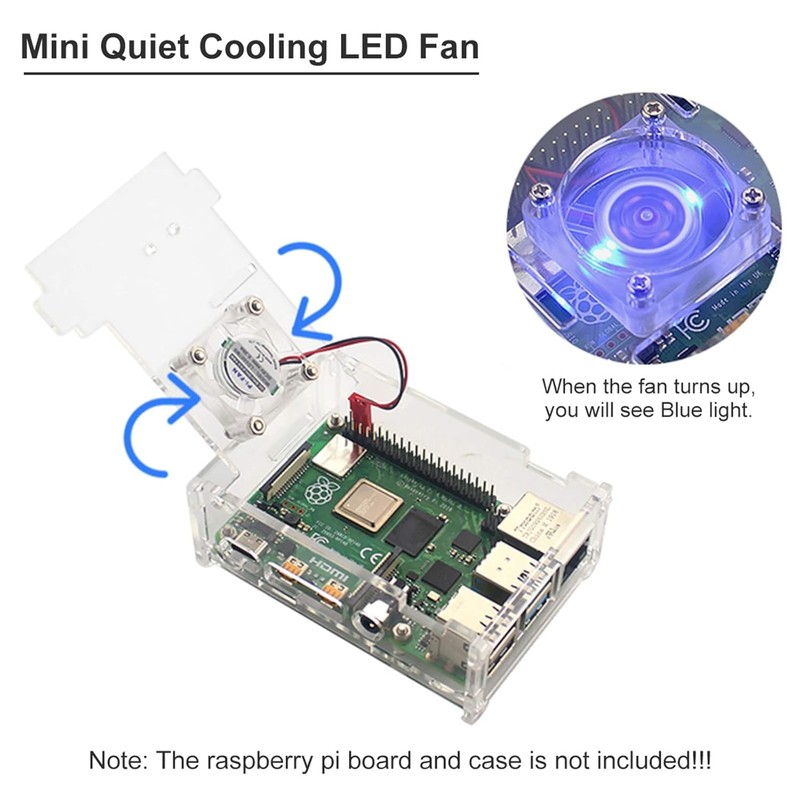 Seamuing Raspberry Pi 4B Fan DC 5.0 V Brushless 30