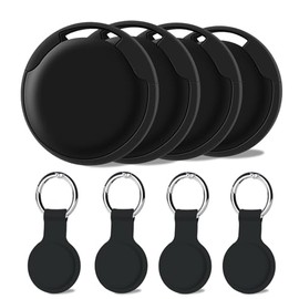 Paquete de 4 etiquetas de rastreador de aire, etiqueta inteligente Bluetooth para rastreador, funciona con Apple Find My APP (solo iOS), buscador de l