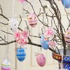 com-four® 18 x Easter Eggs for Hanging, Colourful Easter Eggs