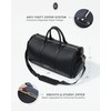 GOODIES LAB Convertible Black Garment Duffel Bag for Travel, Duffle