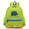 willikiva - Mochila 3D para niños y niñas, verde (Green