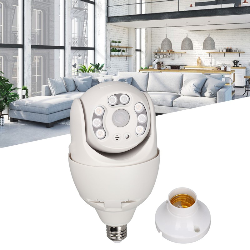 WiFi Light Bulb Camera 1920 X 1080 Wireless Home Surveillance