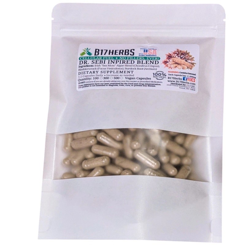 B17 Herbs Irish Sea Moss Blend w/Bladderwrack