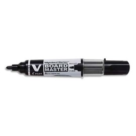 Pilot Vboard Master Dry-Wipe Whiteboard Markers – Bullet Tip – Pack of 10 black
