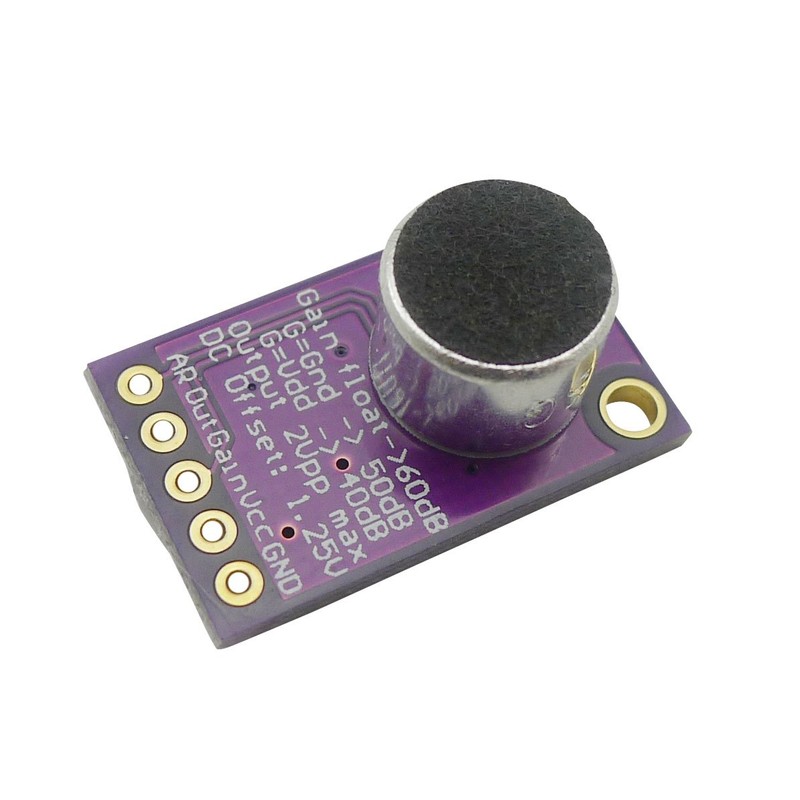 Aihasd Electret Microphone Amplifier Stable MAX9814 Sensor Module Auto Gain