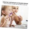 TOVINANNA 2pcs Manual Toothpaste Squeezer Dispenser Compact Bathroom Tube Extruder