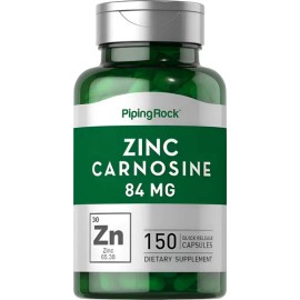Suplemento De Carnosina De Zinc 84 Mg (150 Capsulas) Neutro                                                                                           