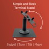 Verifone V400M 7" Freestanding Swivel and Tilt Terminal Stand with