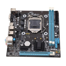 Mrisata H81 Gaming Motherboard, LGA 1150 Micro ATX PC Motherboard, Channel DDR3 M.2 NVMe NGFF SATA 6Gb s PCIe Slot Support for Core I3 I5 I7 for E3 V3 for G Series