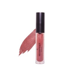 MANIFEST BEAUTY BIG POUT ENERGY Lip Plumper, Chili-Infused Lip Plumping Oil for Full and Smooth Lips, Lip Gloss Finish, With Easy Swipe XL Wand Applicator, Nude Luster, 0.12 fl oz