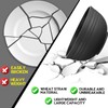 Pinkunn 64 Pcs Wheat Straw Dinnerware Sets with Stainless Steel