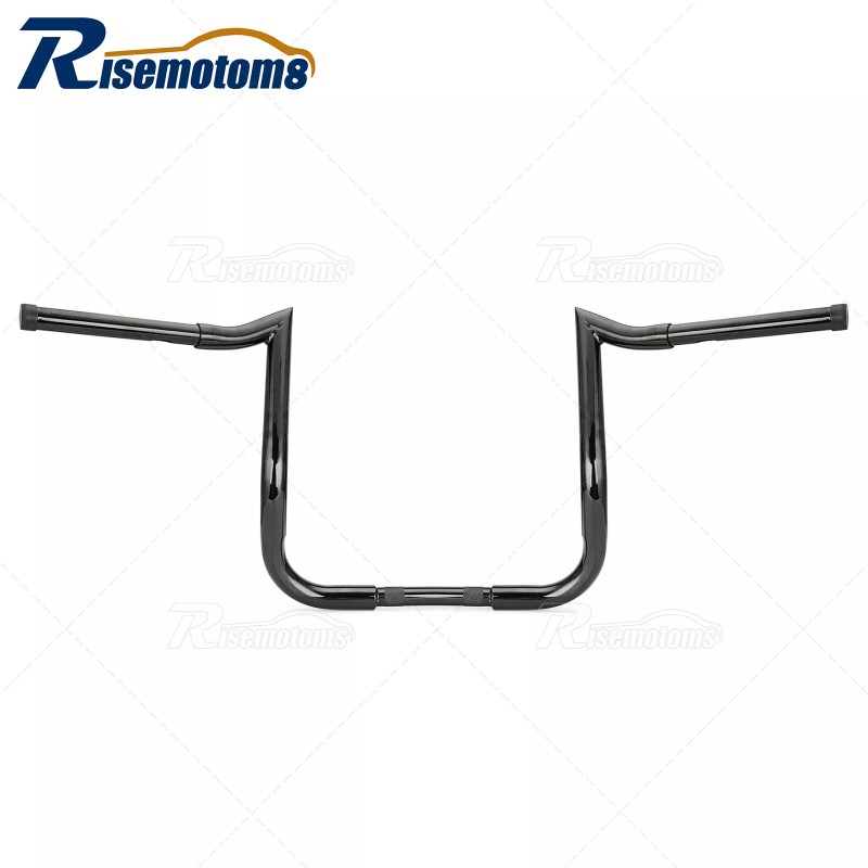Risemotom8 Gloss Black 12" Meathook Ape Hanger Handlebar For Electra