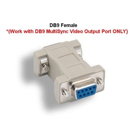 KENTEK DB9 9 Pin to HD15 VGA 15 Pin Video Adapter Changer Coupler for Multi-Sync Molded RS-232
