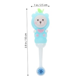 TOVINANNA 2pcs Boy Girl Soft Bristle Toothbrushes Cute Bear Design for Toddlers Years Safe and Durable Boy Girl Oral Care Eye-catching Colors for Fun Brushing