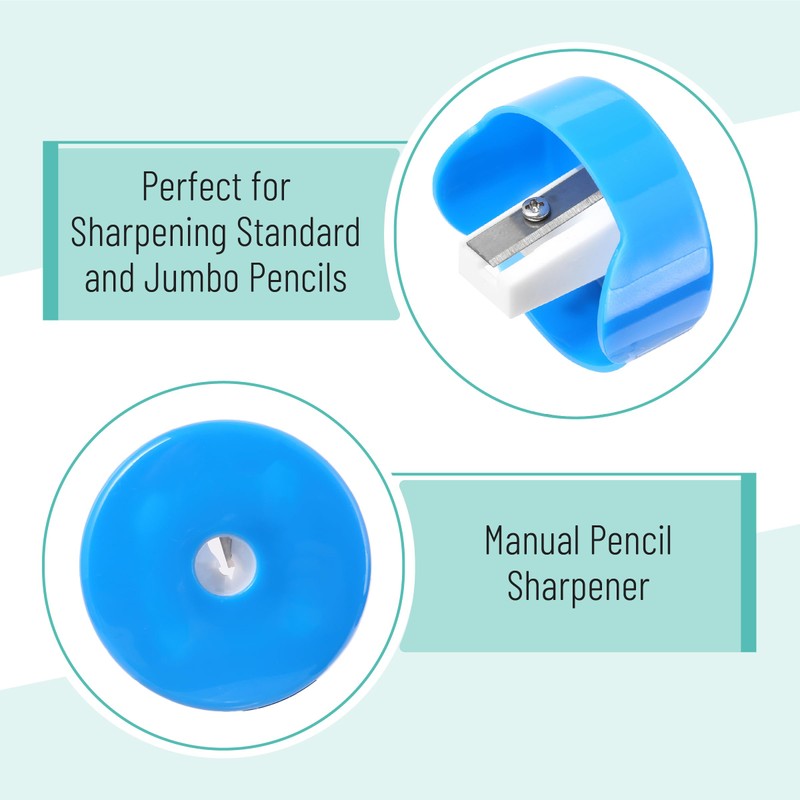 Mr. Pen- 24Pcs Pencil Sharpener Manual, Small Dual Hole Pencil