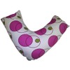 RAYYAN LINEN Printed V Shaped Pillowcase Saturn Pink Fuchsia White
