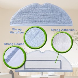 GYLBF Accessories Kit for Roborock S7 MaxV Ultra / S7 Pro Ultra Vacuum Cleaner, 2 Roller Brush, 1 Self-Cleaning Brush, 4 Hepa Filter, 6 Side Brush, 4 Mop Cloth, 6 Dust Bags