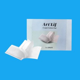 The Saem (Hyundai Hmall) Onnuri The Saem Art Leaf 5-ply cotton cotton pad (manufactured 24.08.12) 80 sheets / (현대Hmall) 온누리 더샘 아트리프 5겹 코튼 화장솜(제조 24.08.12) 80매