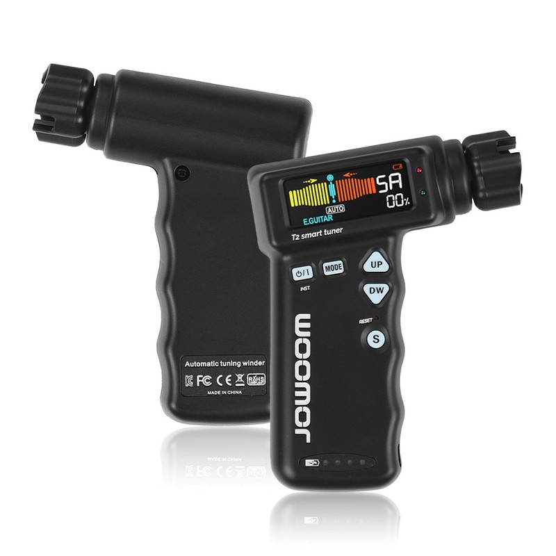 JOWOOM T2 Multi-functional Smart Guitar Tuner Peg String Winder for