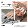 Modelones Color Gel Nail Set 6 Colors Black Milky White