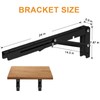 Folding Shelf Brackets - Heavy Duty Metal Collapsible Shelf Bracket