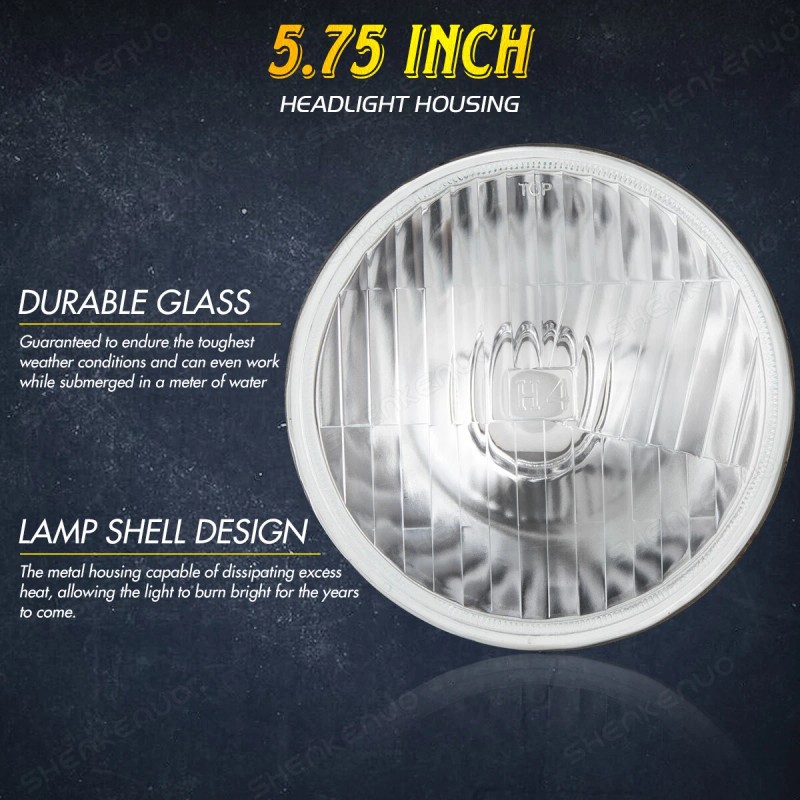 SHENKENUO For 2010-2011 Ducati Hypermotard 796 5.75" inch Round Headlight