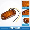 A ABSOPRO Front Rear Side Marker Light 2 LED for