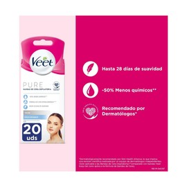 Bandas de Cera Depilatorias Facial Pure Game Sensitive 20 u