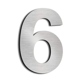 nanlyiau House Numbers door numbers stainless steel number Made of Solid 304 Stainless Steel Floating Appearance in Easy to Install 6in/15.3cm(6/9)