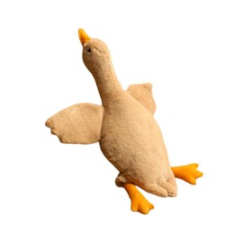 OPHRBU Goose Plush Toy Pillow, Soft and Fluffy swan Stuffed Animal Pillow, Gift for Kids and Friends. 1piece (Brown 35.5 inches)