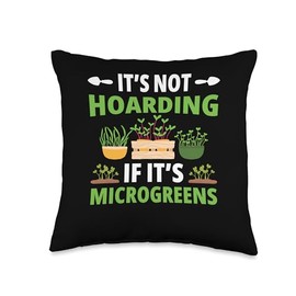 Sprout Farming Kit Microgreens Gardening Supplies Microgreen Throw Pillow
