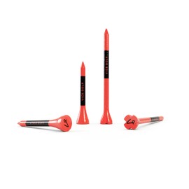 VICE Golf Tees | Neon Red | 60 Driver Tees & 15 Short Tees (NEON RED)