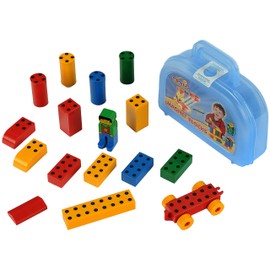 Theo Klein 630 Manetico Starter-Box, klein | 16 Verschiedene Bunte Magnet-Bausteine | Motorikspielzeug | | Spielzeug für Kinder ab 1 Jahr