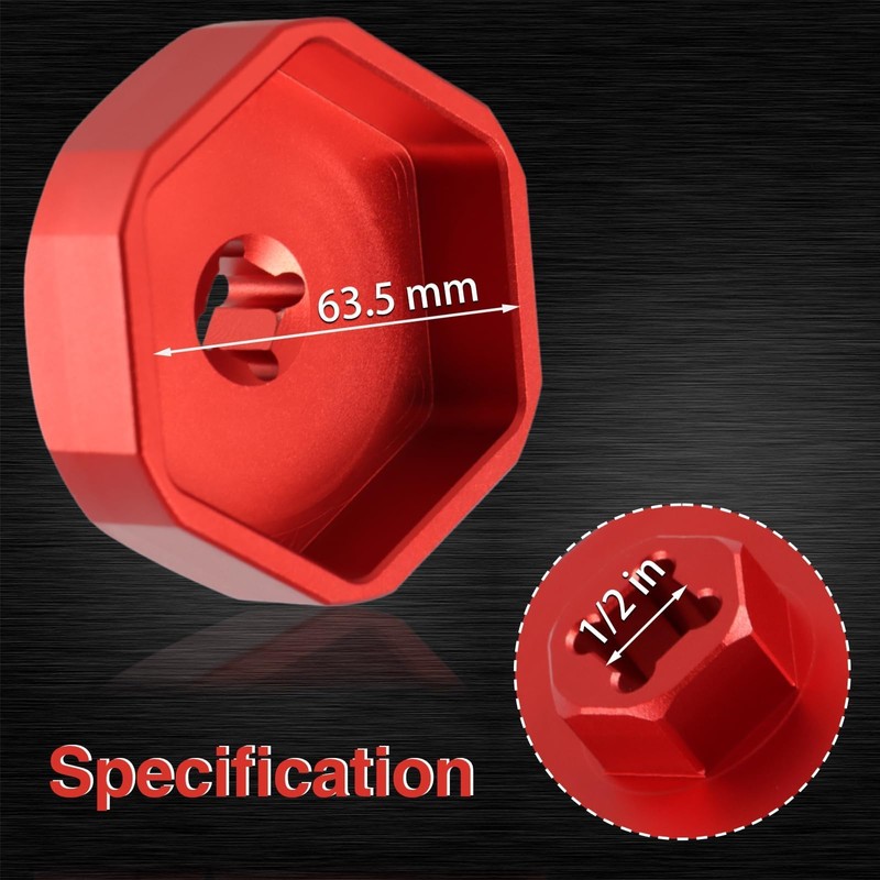 KPALAG Aluminum Trailer Axle Hub Oil Bath Cap Wrench Compatible