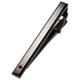 Tabarat Tps-164 Birthstone Crystal Glass Tie Clip, Men's, 4 Sides, Made in Japan, Brass, Alligator Style, Paper, No Gemstone