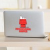 CafePress Peanuts Snoopy Medium Die Cut Sticker, 5.75" x 5.75"