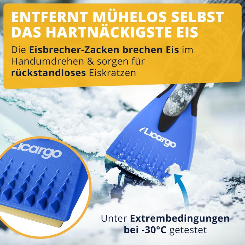LICARGO Ice Scraper with Glove - Warm & Waterproof Glove,