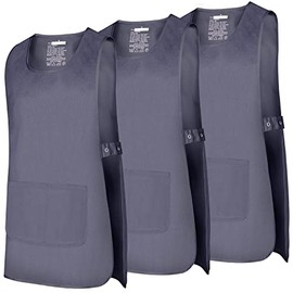 MISEMIYA - Pack of 3 Units - Apron Cleaning Work Uniform Clinic Hospital Cleaning Veterinarian Health Hospital - Ref.868, gray