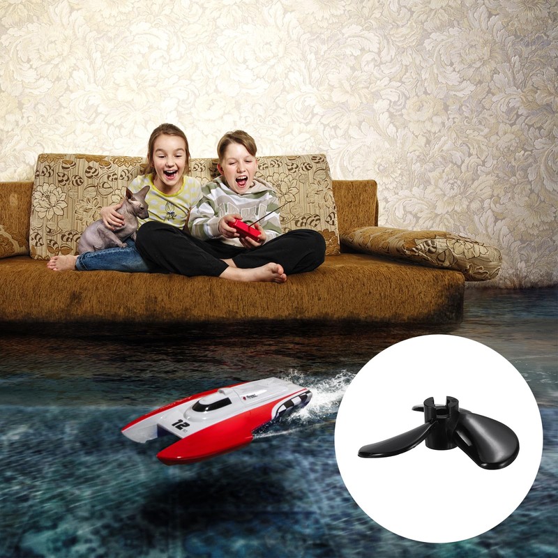 sourcing map RC Boat Propeller, 3 Blades Propellers 4mm Hole