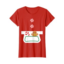 Mrs Claus Apron Costume Christmas T-Shirt