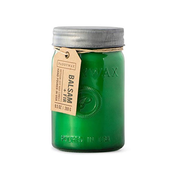 Paddywax Candles RJ811Z Relish Collection Scented Candle, 9.5-Ounce, Balsam + Fir