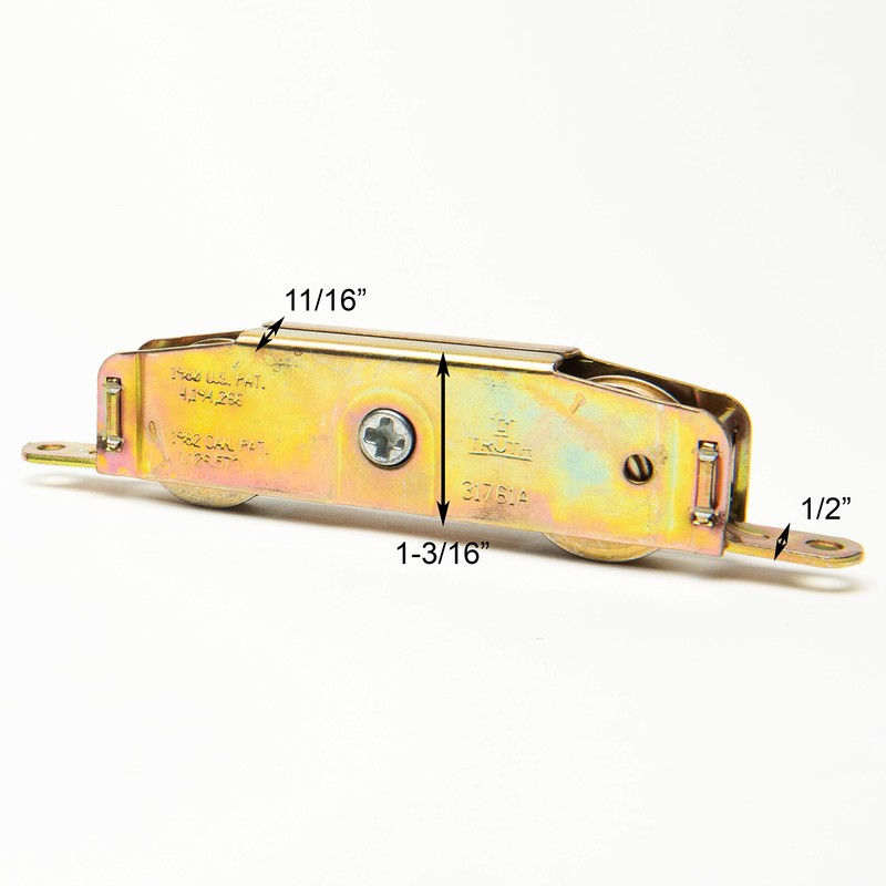 AmesburyTruth Truth Hardware 39.10 Sliding Patio Glass Door Tandem Roller