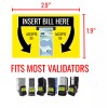 Coinco Bill Validator/Bill Acceptor Sticker - Canadian $5 - Canada - MEI Coinco ICT